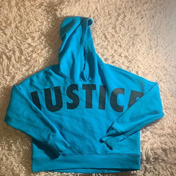 blue justice crop hoodie - Picture 1 of 2
